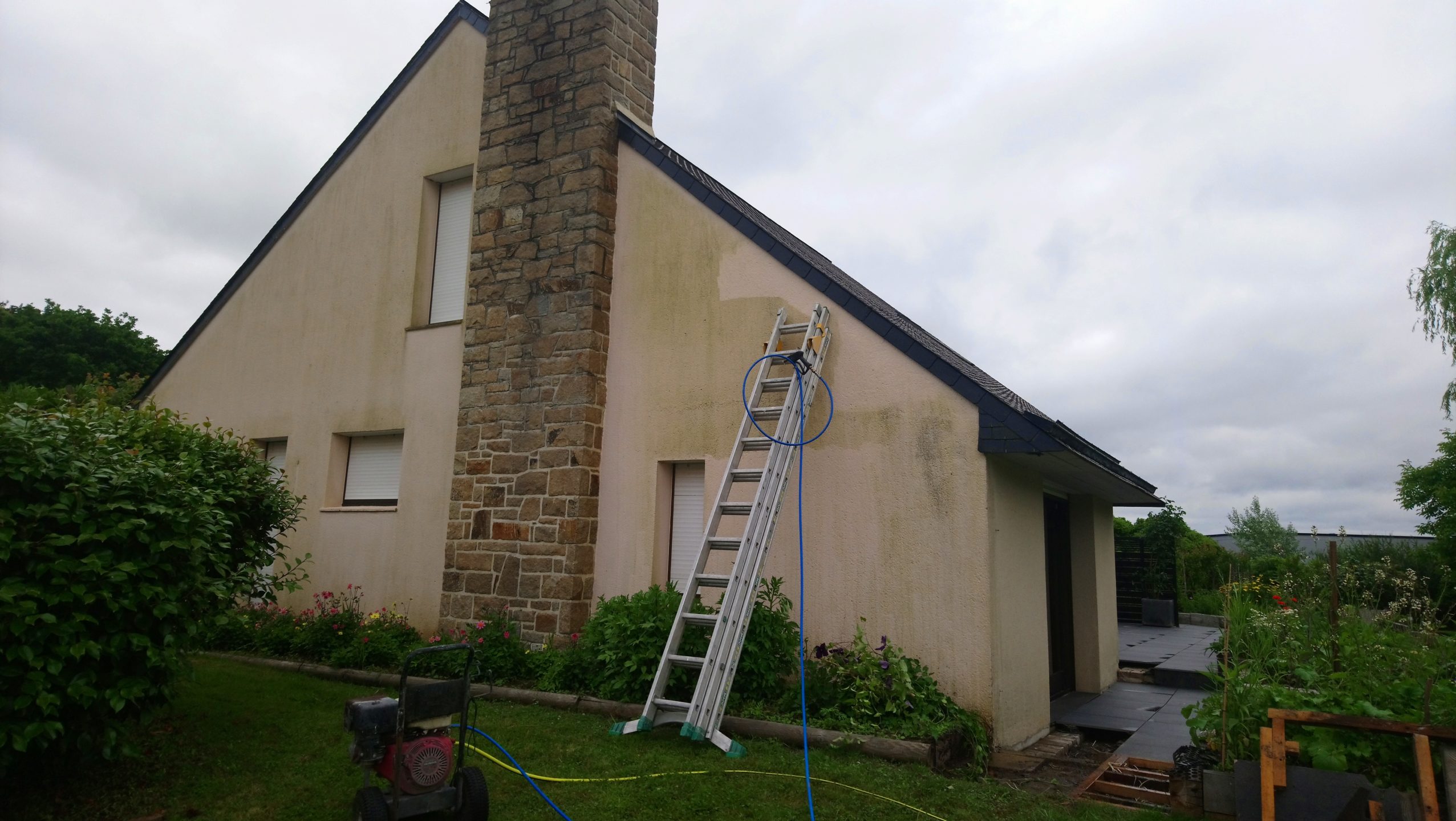 Quimper ravalement lavage deux couleurs - tons